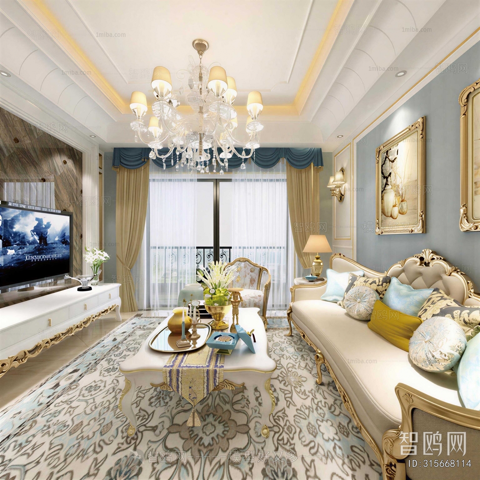 European Style A Living Room