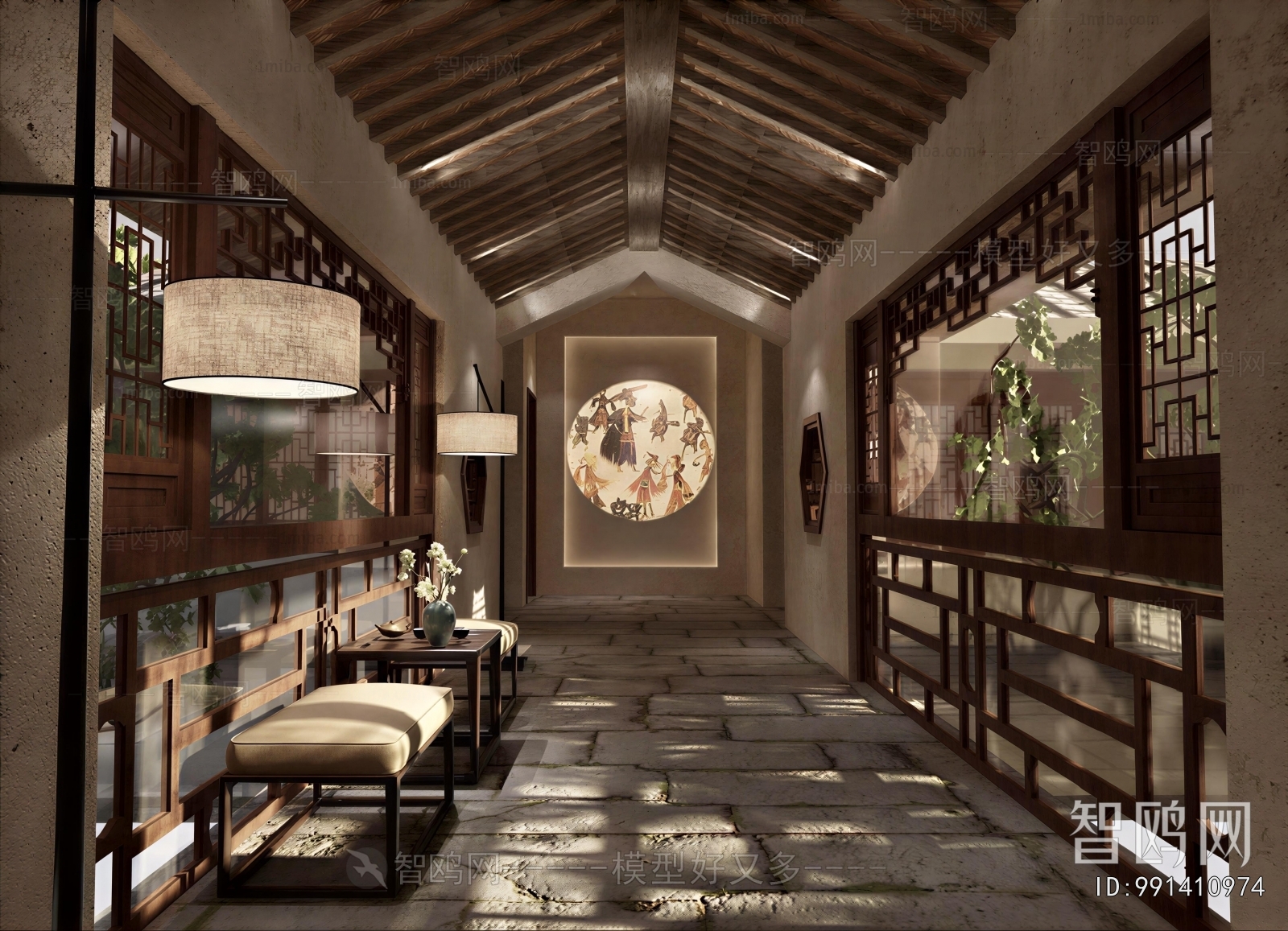 New Chinese Style Hallway