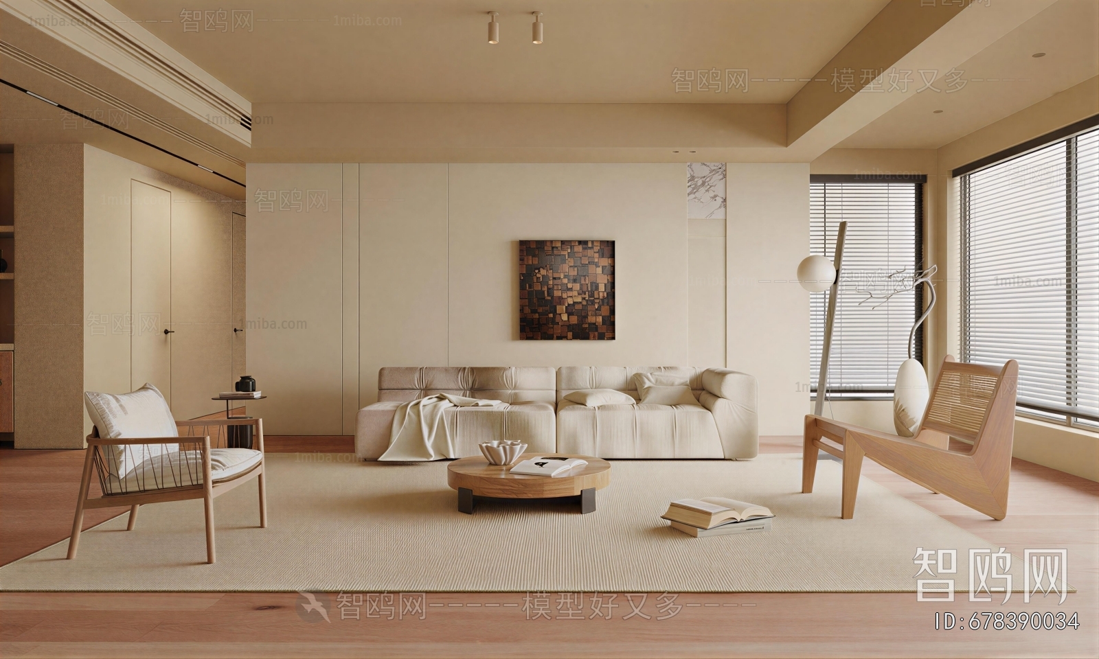 Wabi-sabi Style A Living Room