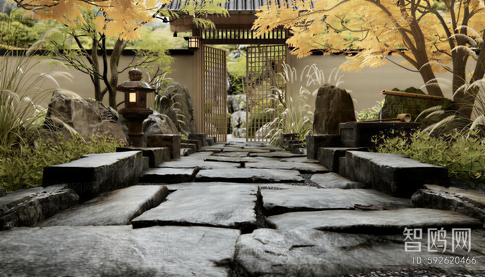 Japanese Style Courtyard/landscape