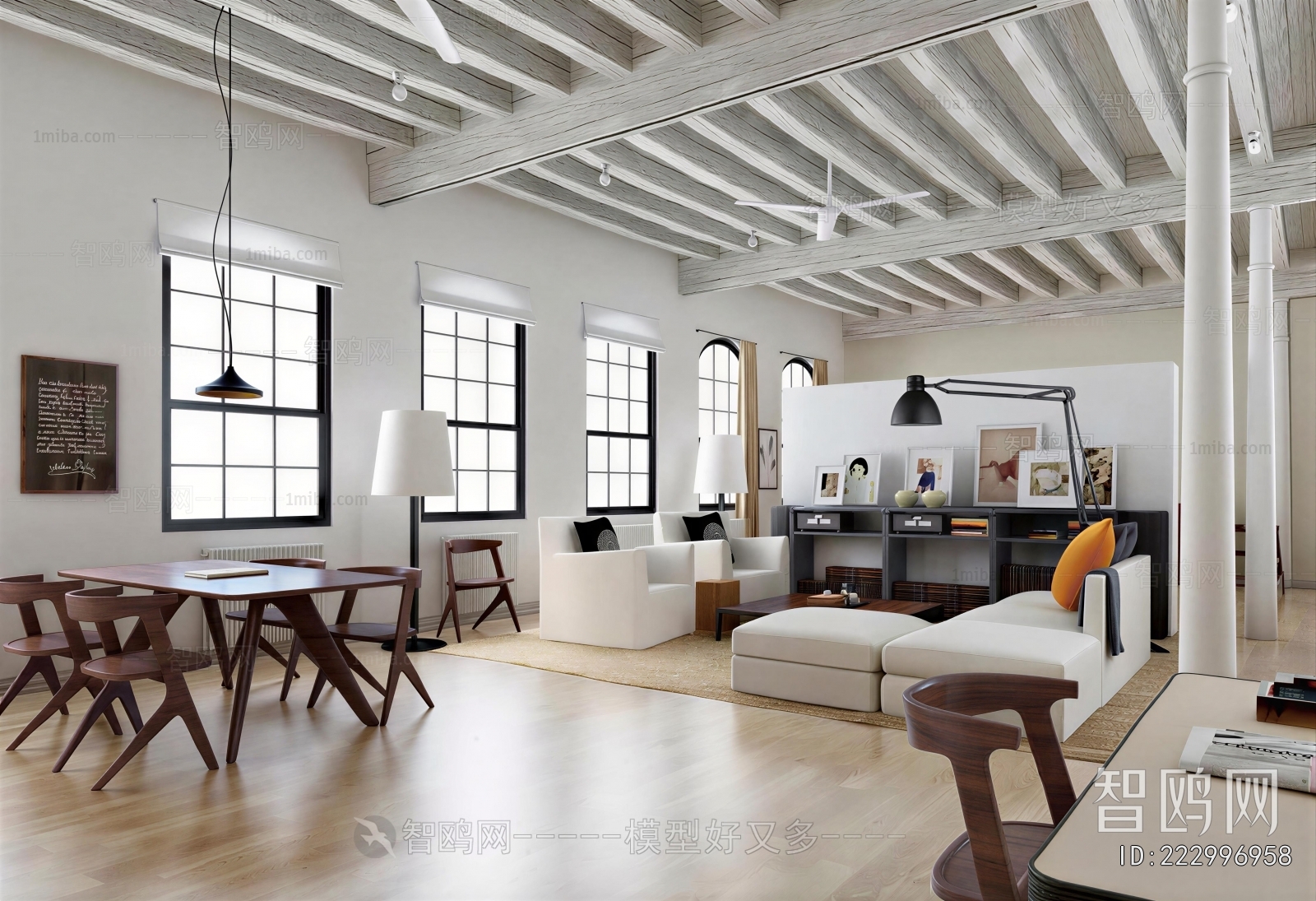 Industrial Style Dining Room