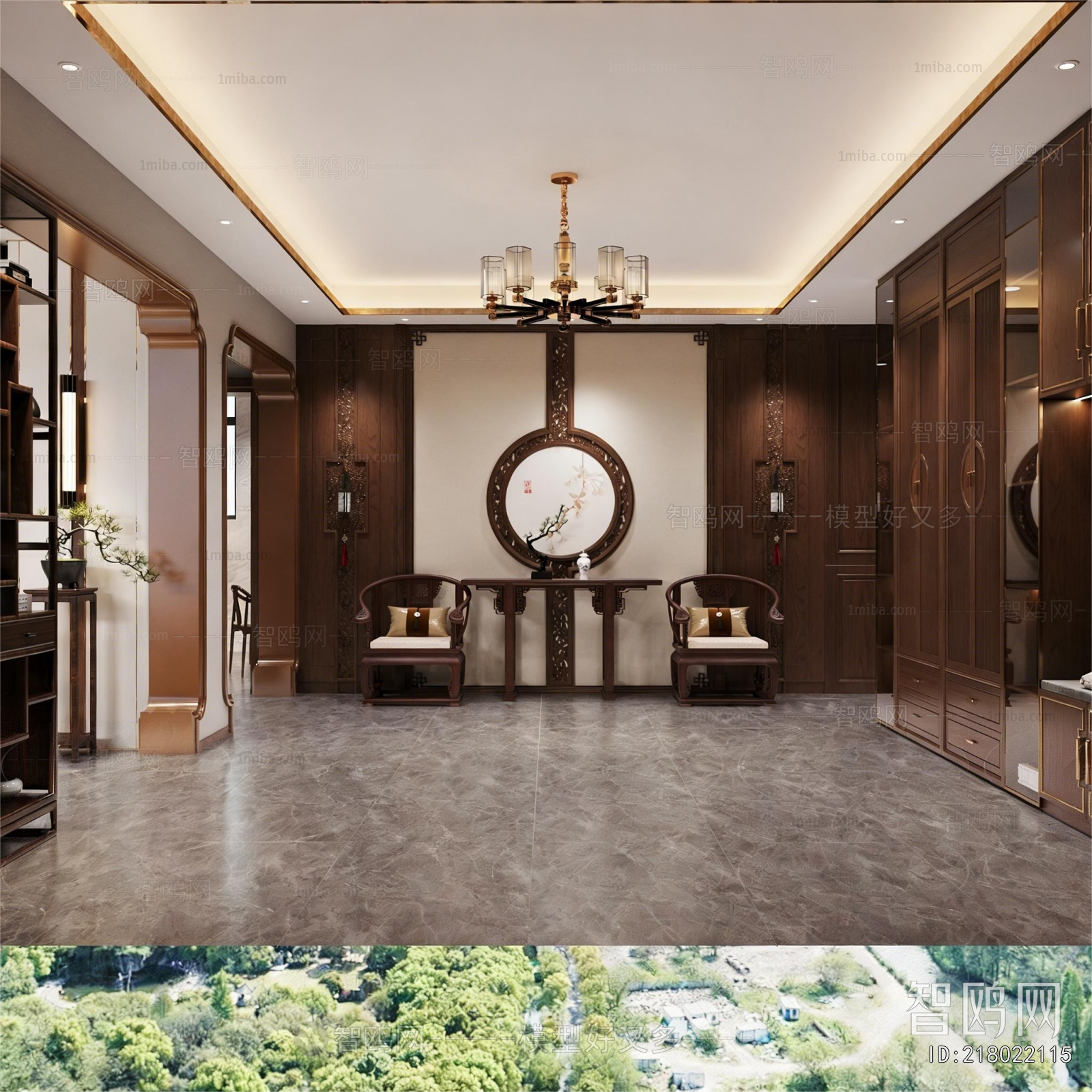New Chinese Style Hallway