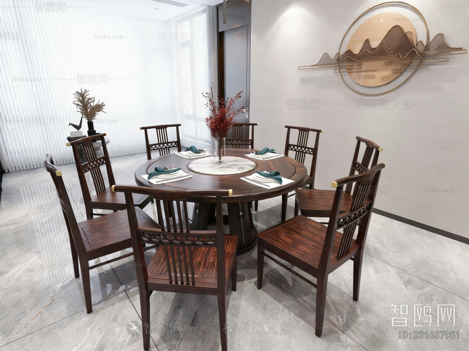 New Chinese Style Dining Table And Chairs