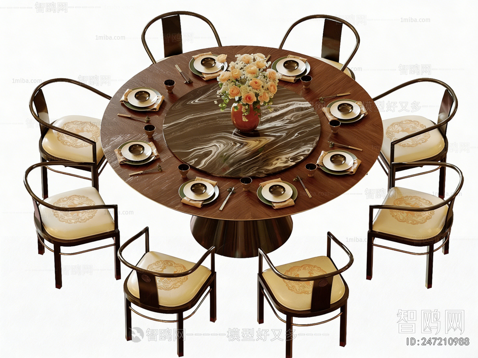 New Chinese Style Dining Table And Chairs