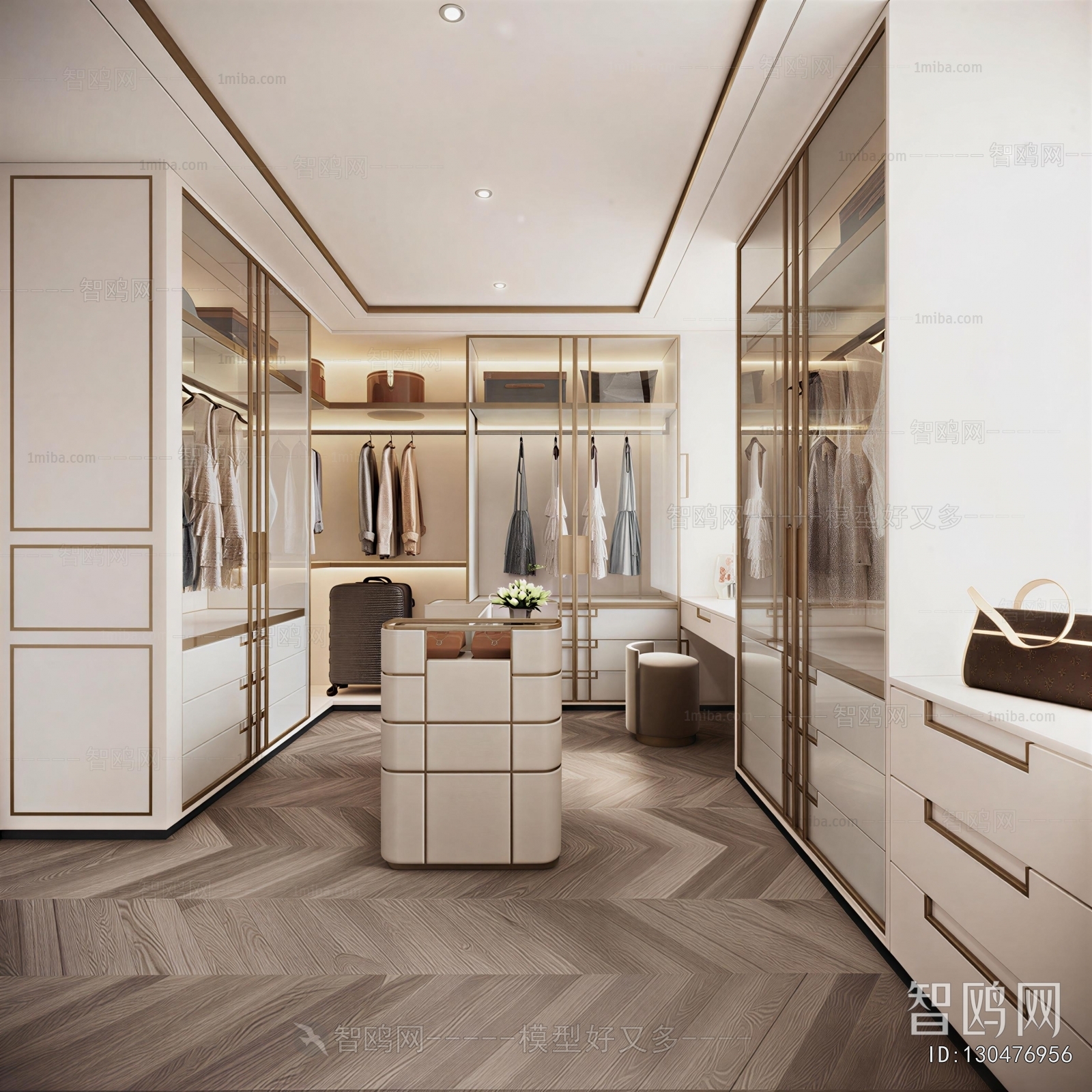 Modern Clothes Storage Area
