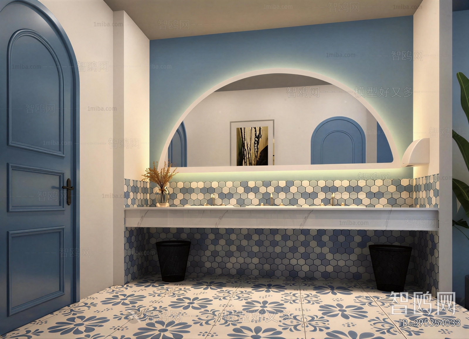 Mediterranean Style Public Toilet