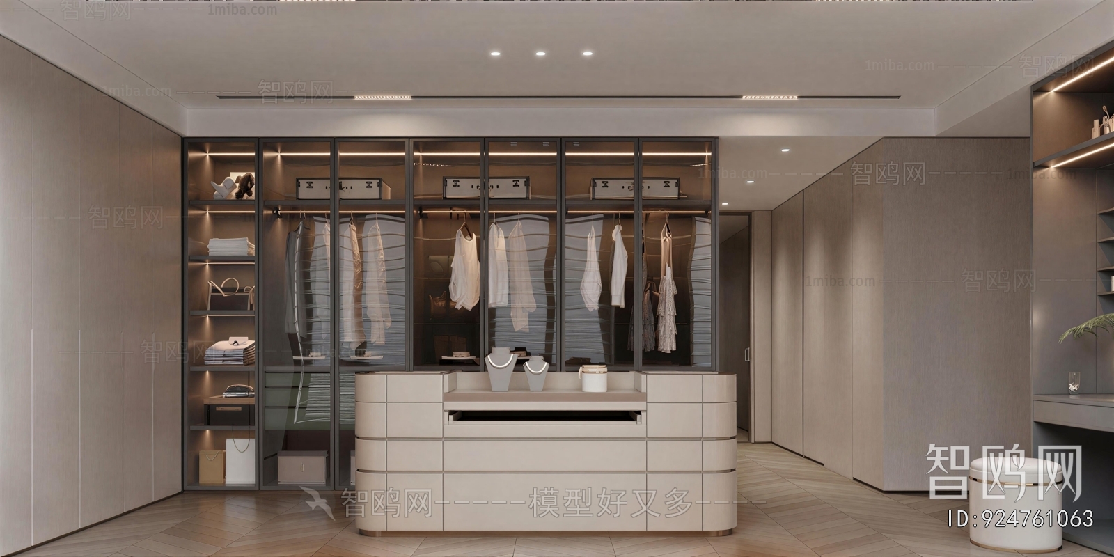 Modern Clothes Storage Area