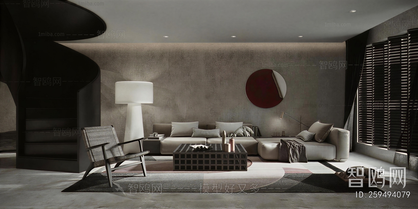 Wabi-sabi Style A Living Room