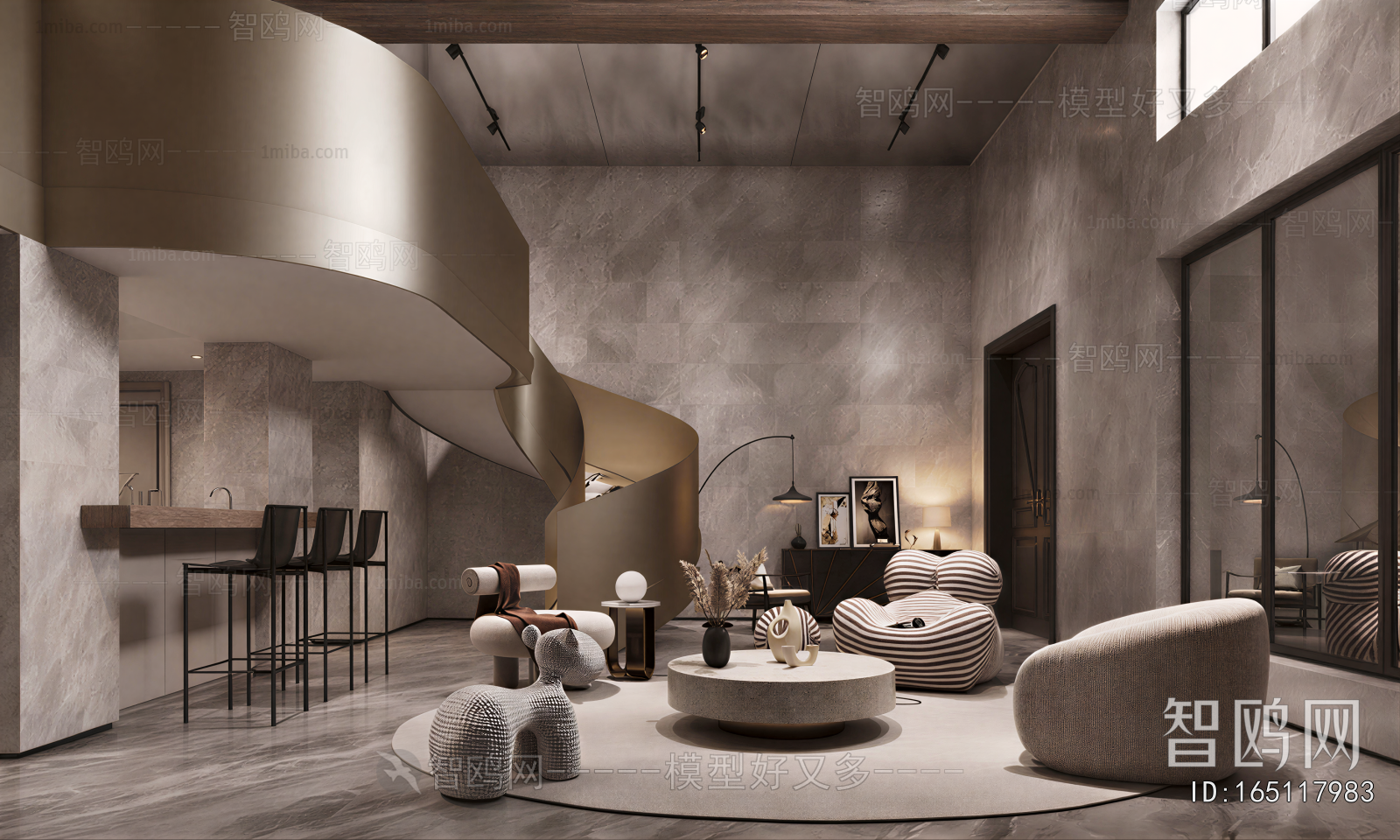 Wabi-sabi Style A Living Room