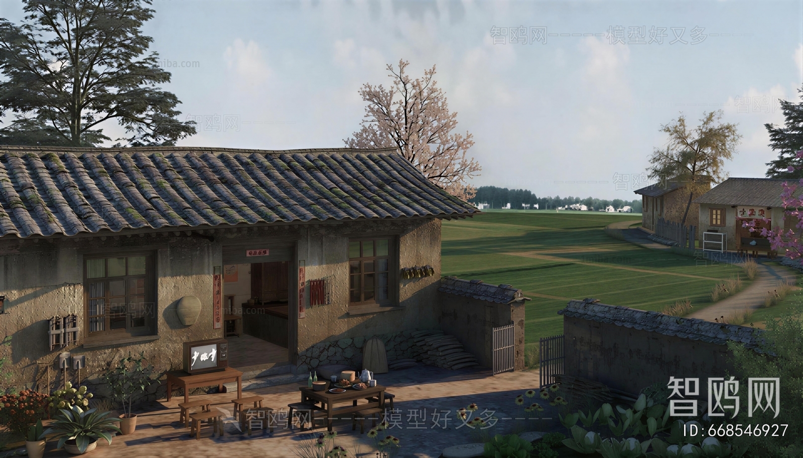 New Chinese Style Courtyard/landscape