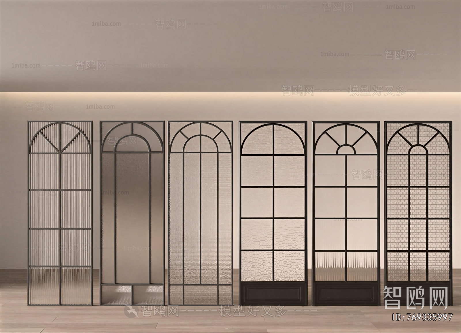 French Style Glass Screen Partition