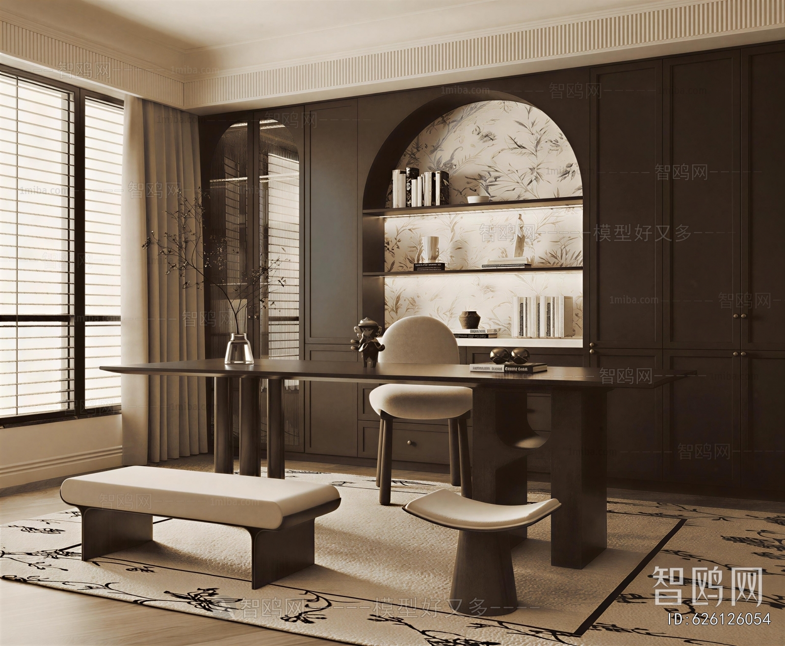 French Style Study Space
