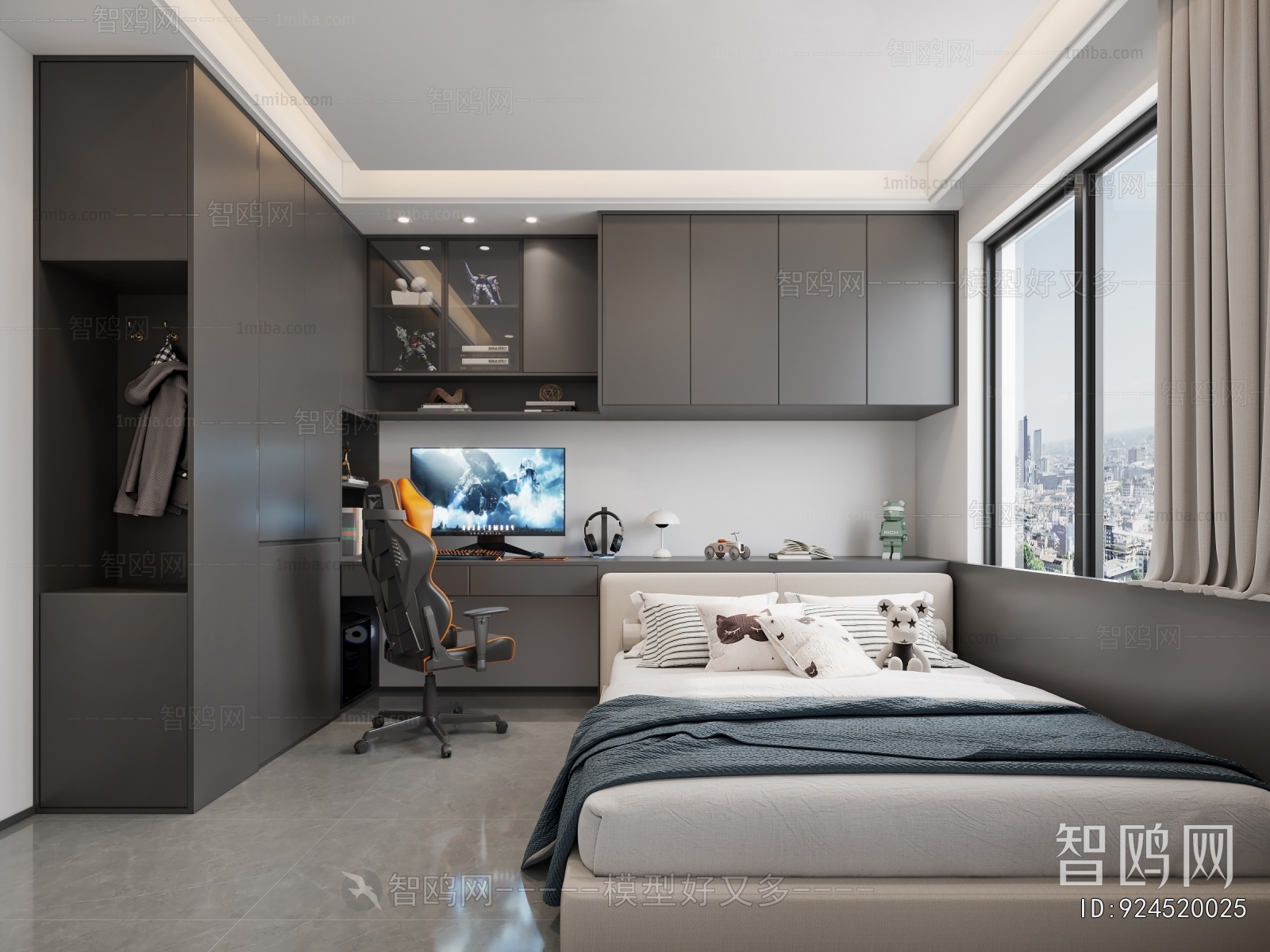 Modern Boy's Room And Son's Room