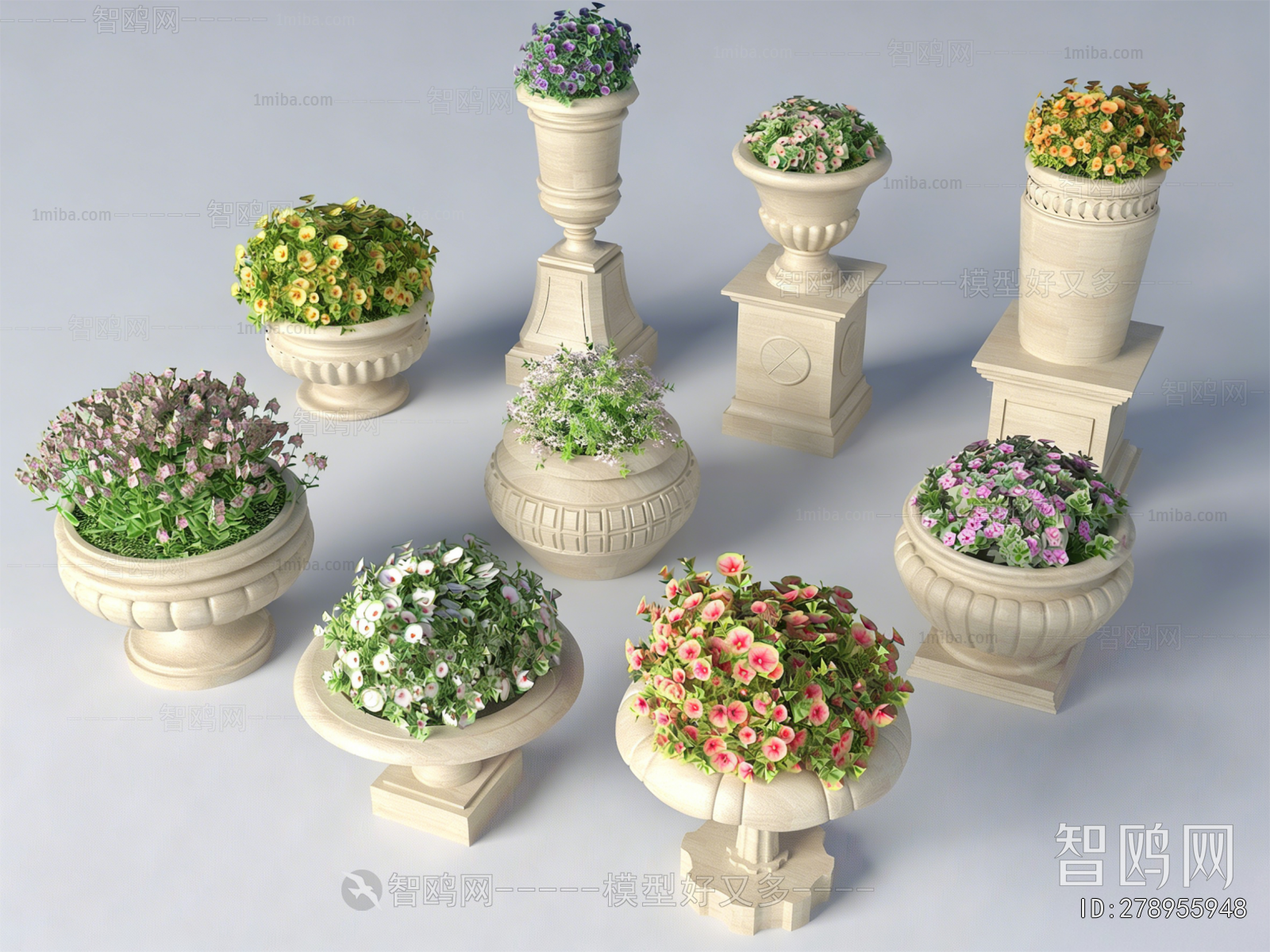 European Style Flower Bed, Flower Bowl, Flower Box