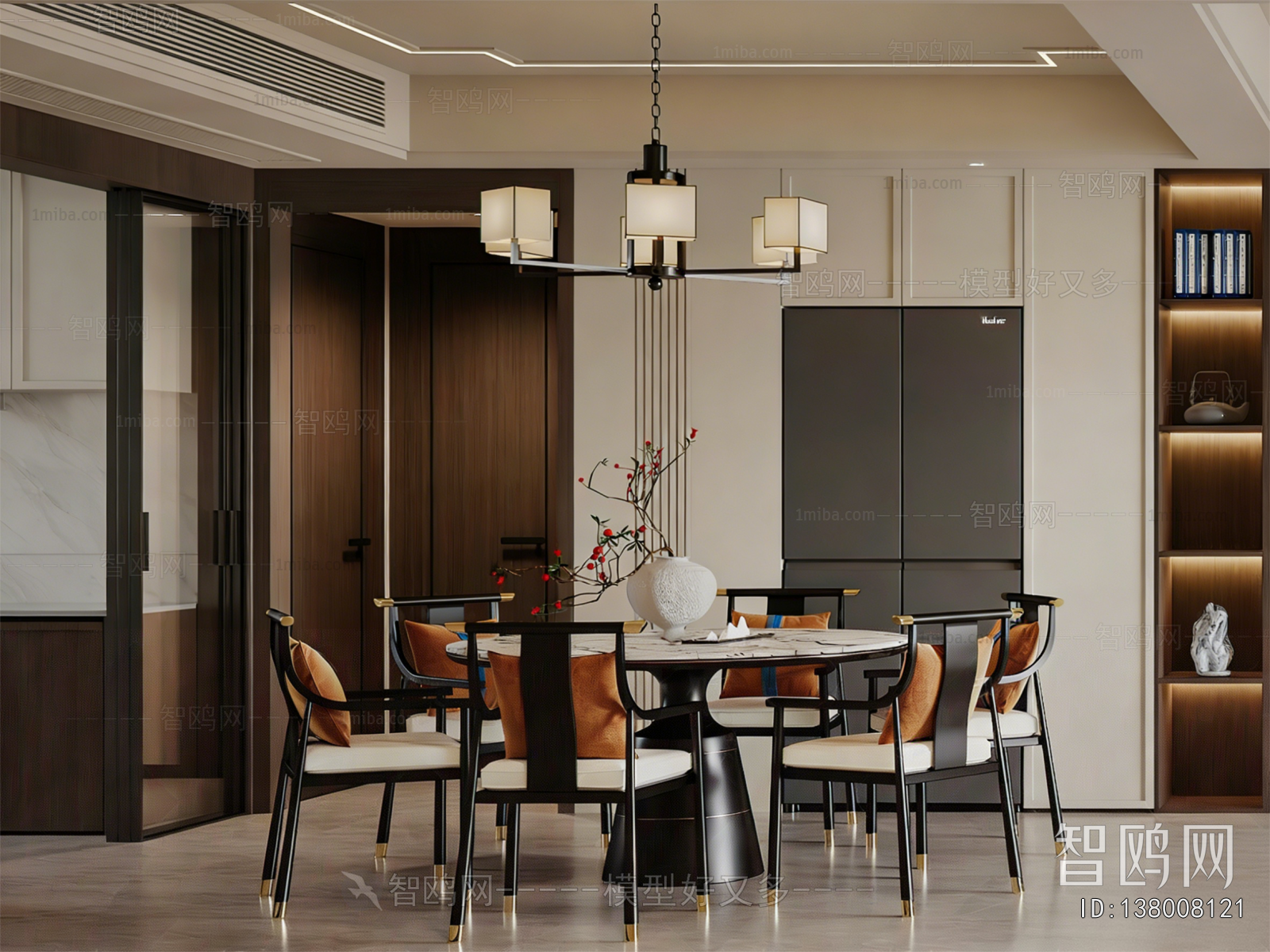 New Chinese Style Dining Room
