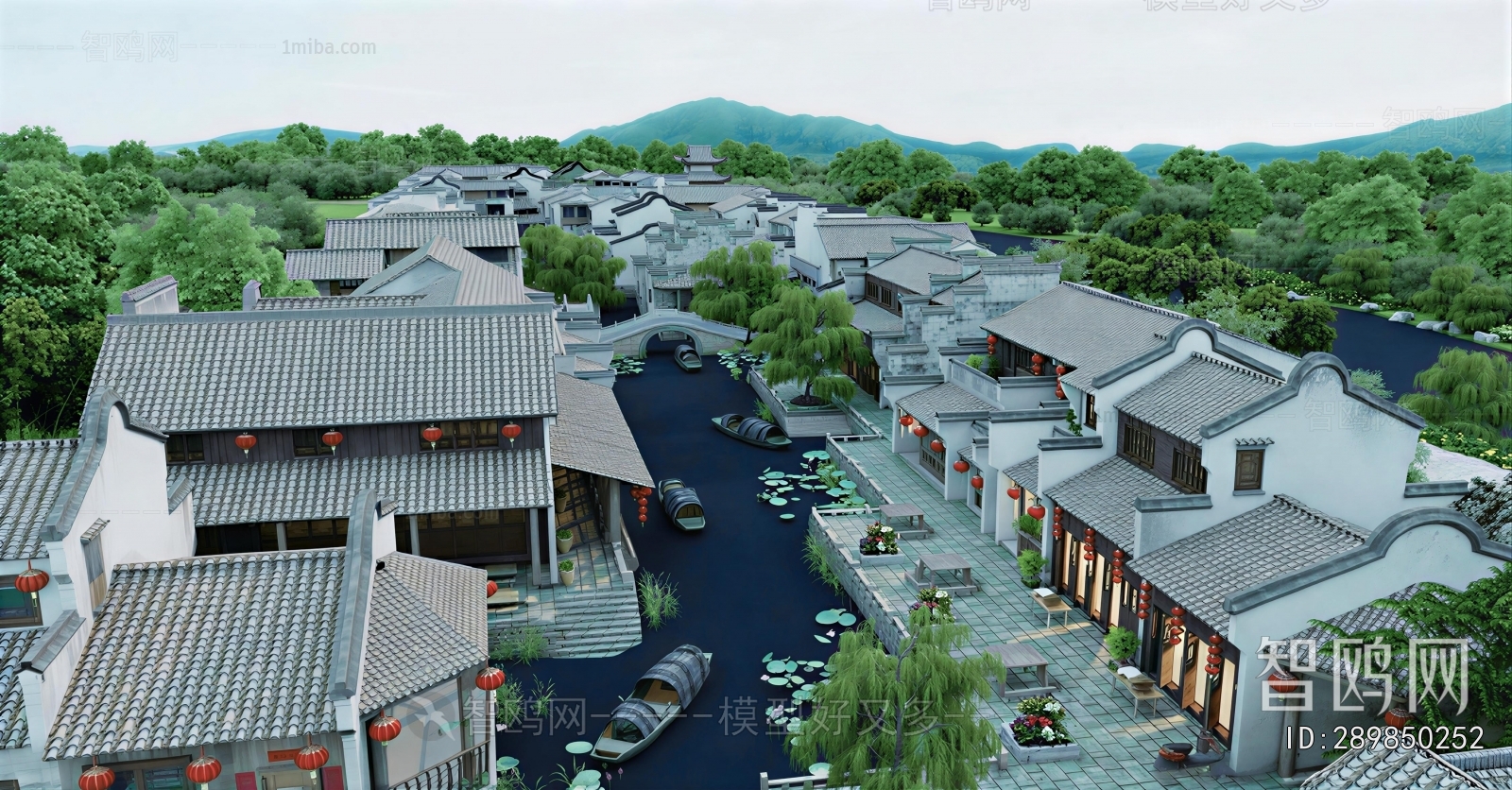Chinese Style Architectural Bird's-eye View Planning