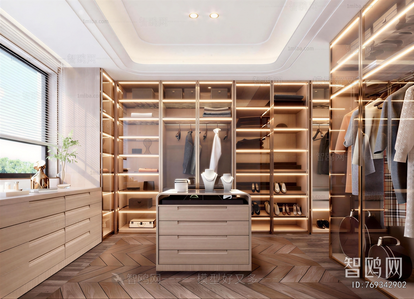 Modern Clothes Storage Area
