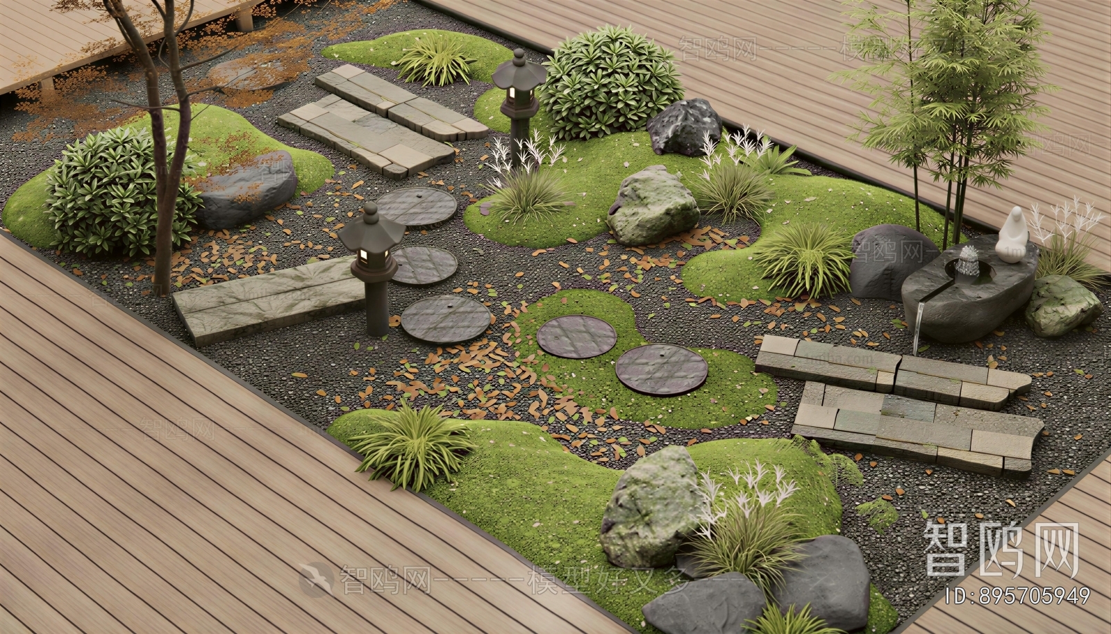 Japanese Style Courtyard/landscape