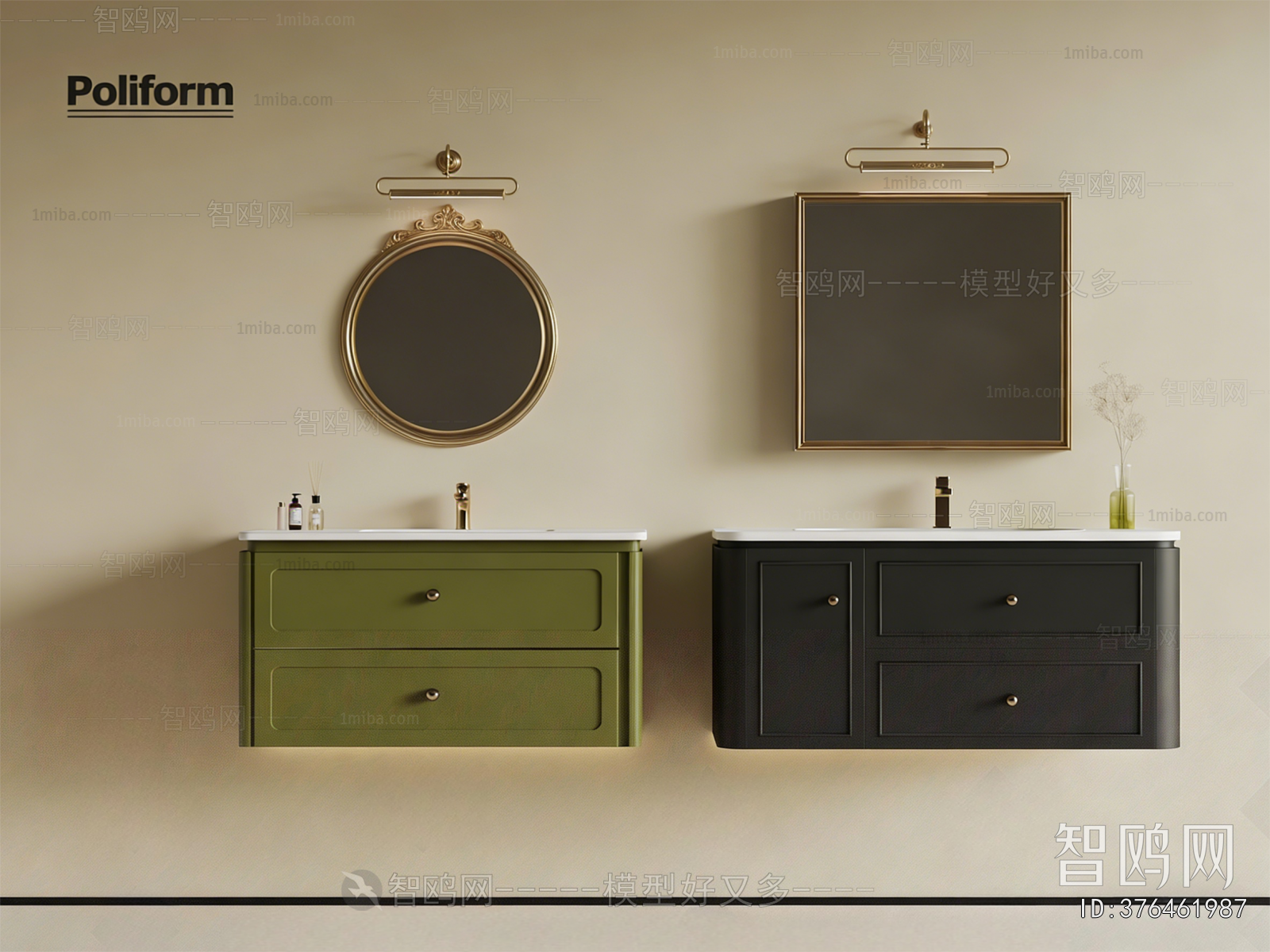 French Style Bathroom Cabinet