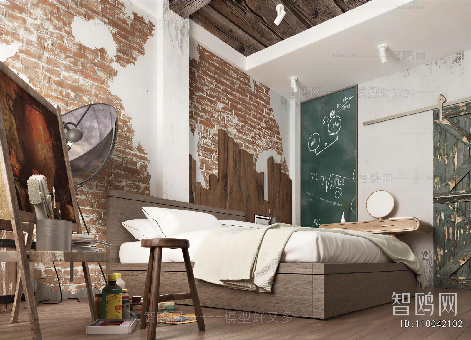 Industrial Style Bedroom