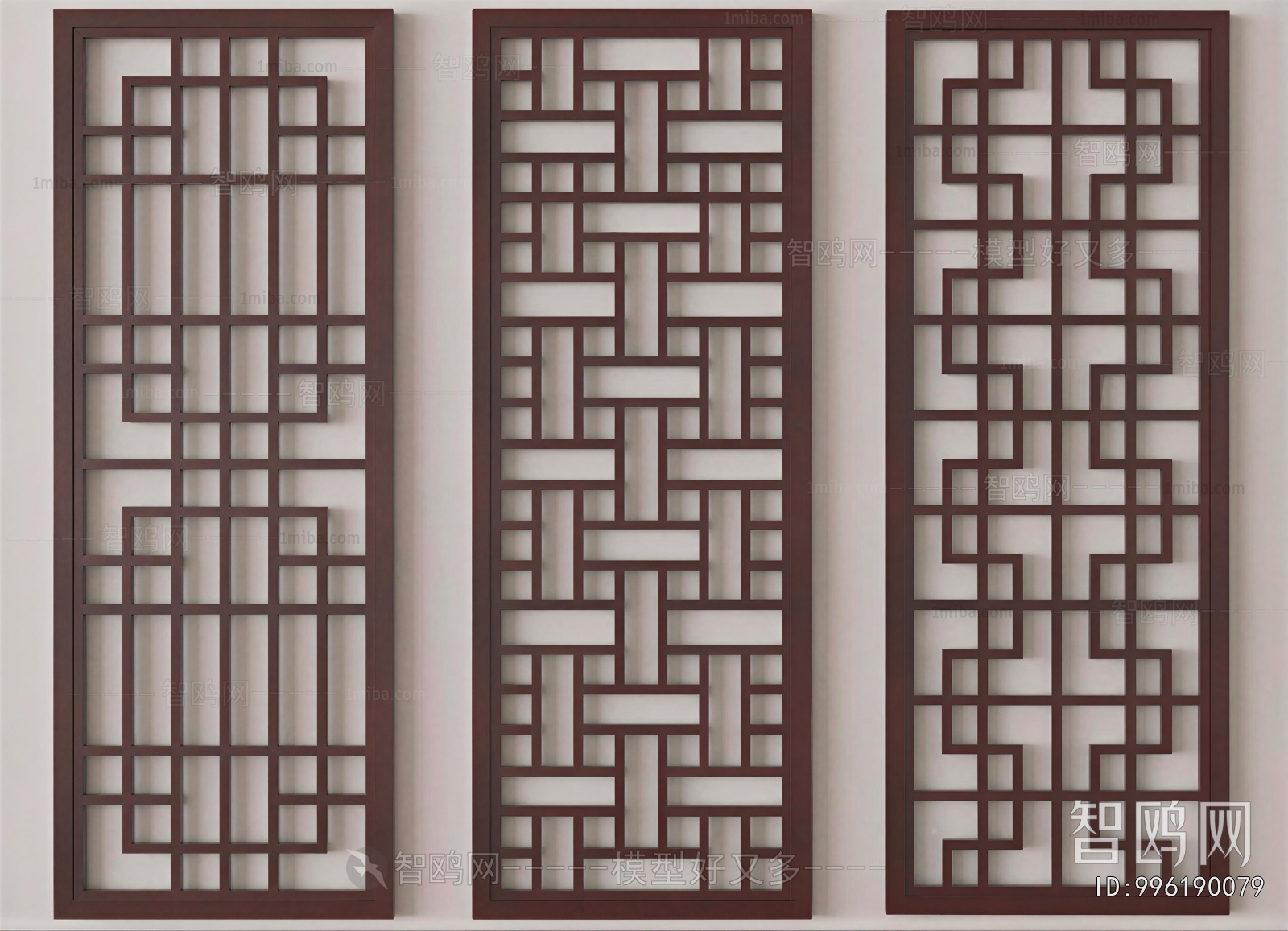 New Chinese Style Wooden Screen Partition
