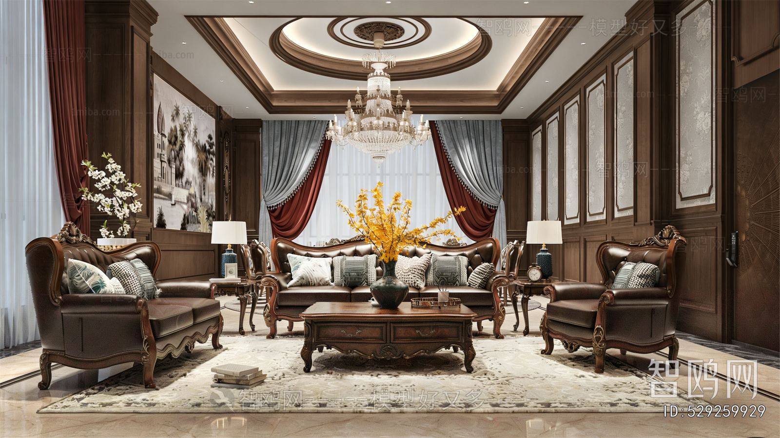 American Style A Living Room