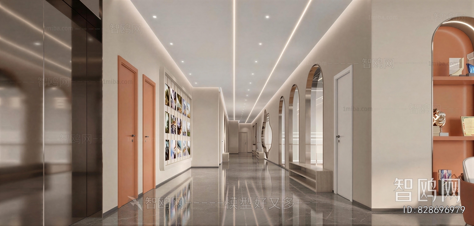 Modern Office Aisle
