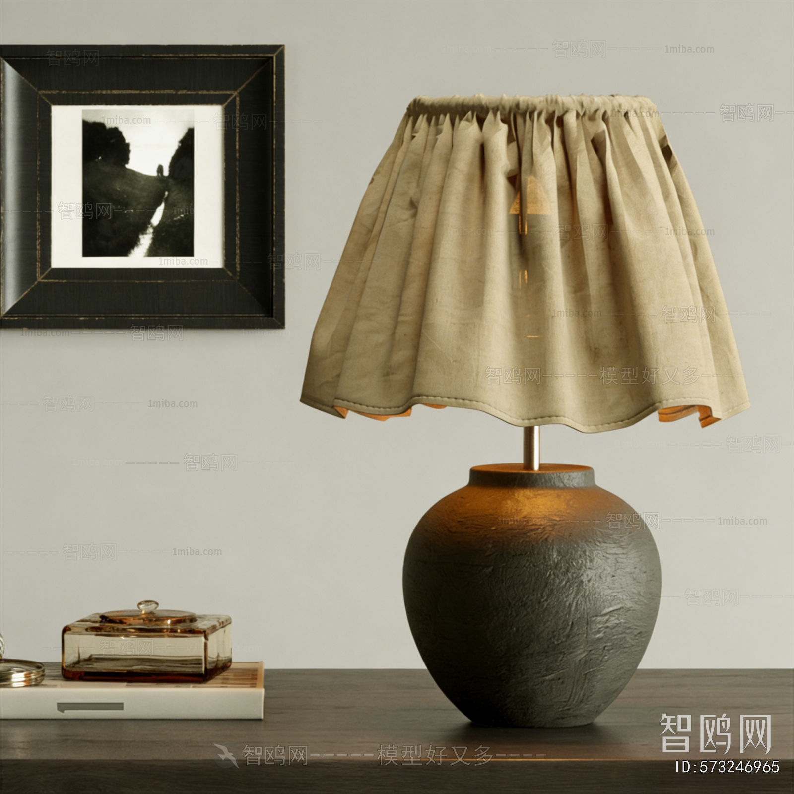 Wabi-sabi Style Table Lamp