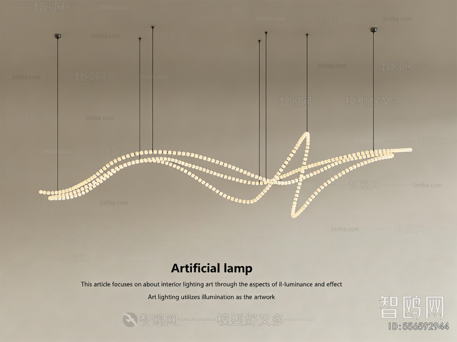 Modern Long Chandelier