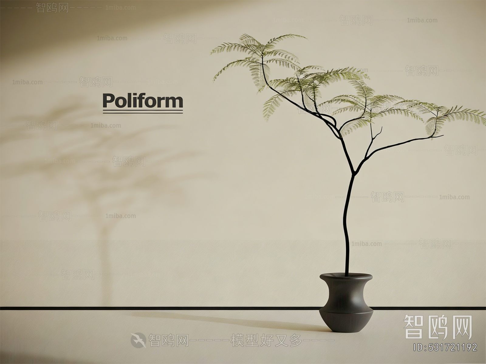New Chinese Style Ground Green Plant Potted Plants