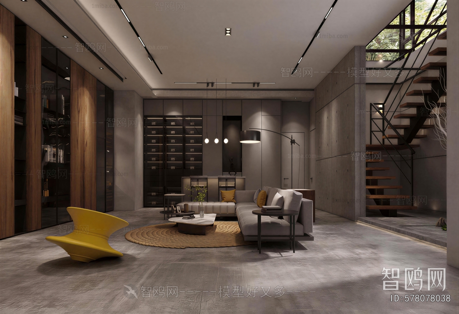 Industrial Style A Living Room