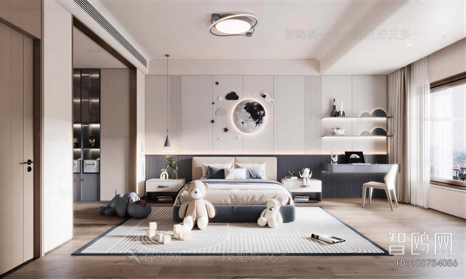 Modern Boy's Room And Son's Room