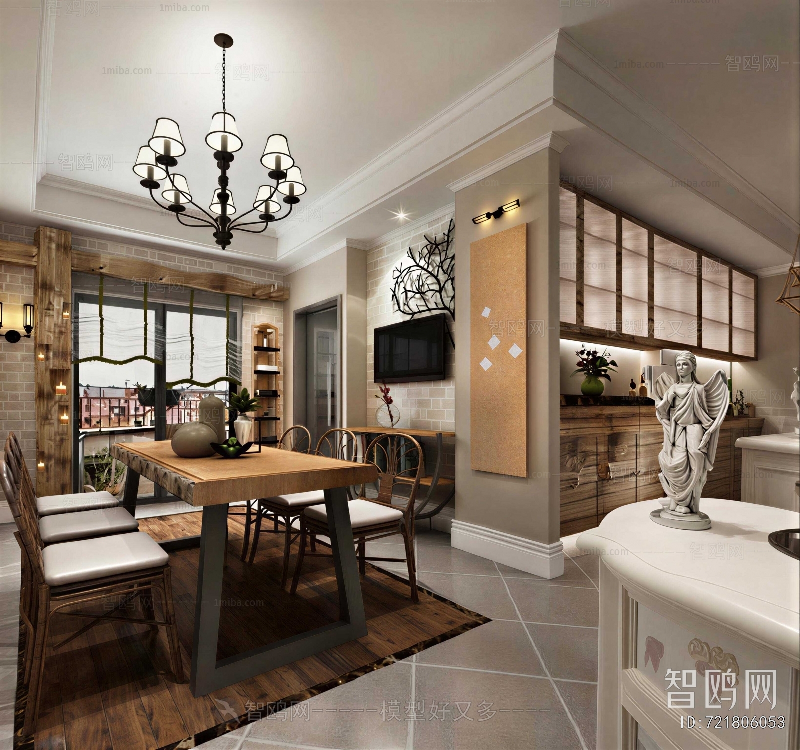Industrial Style Dining Room