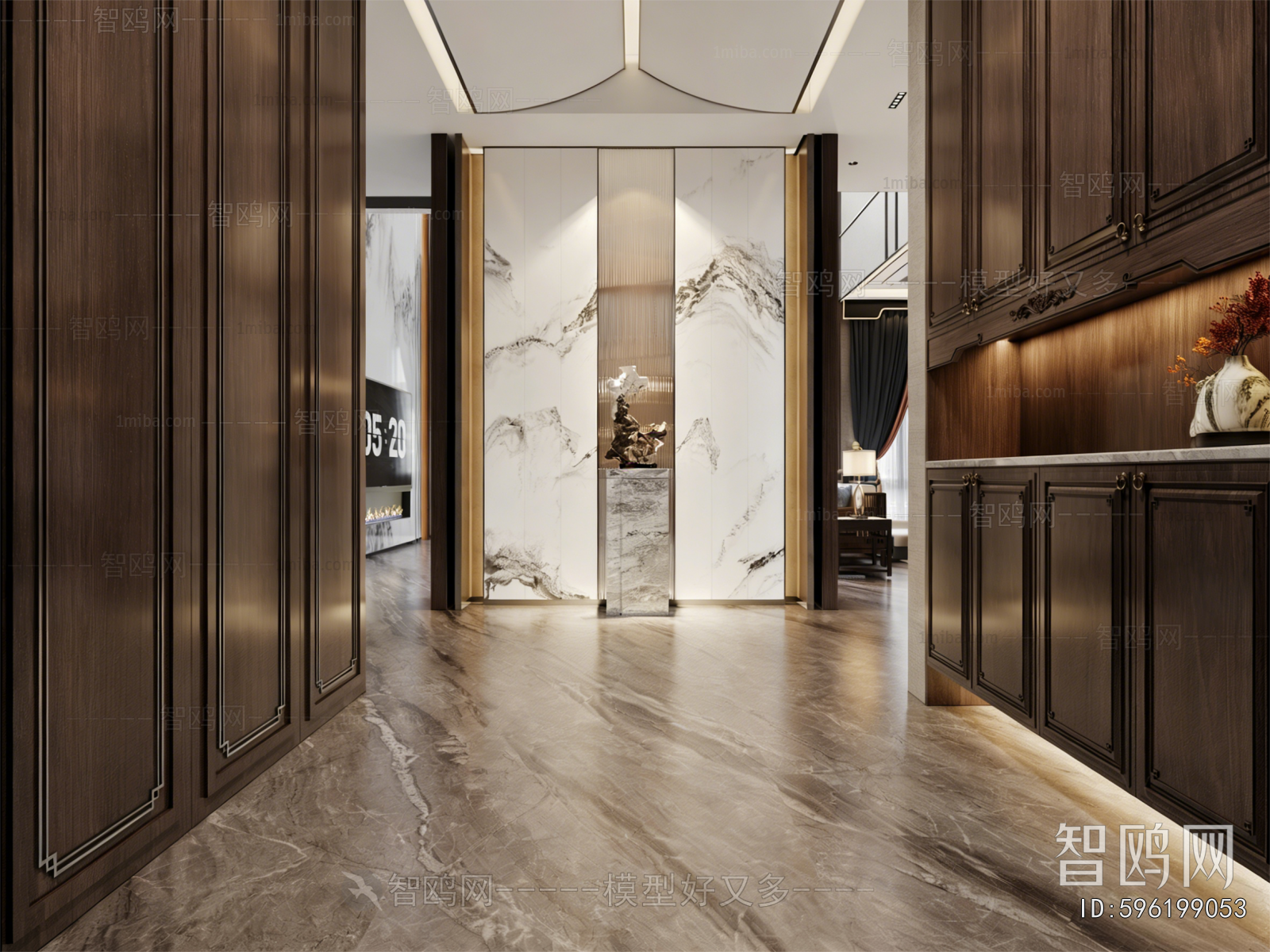 New Chinese Style Hallway