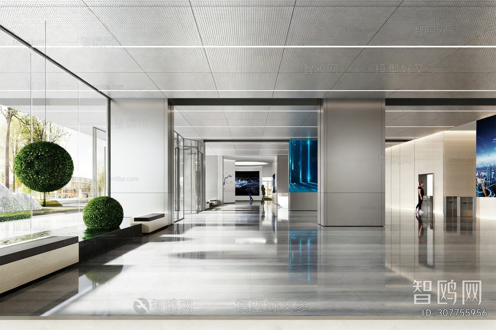 Modern Office Reception Desk