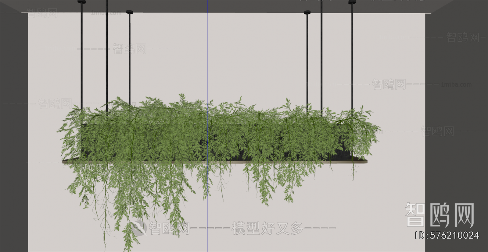 Modern Potted Green Plant