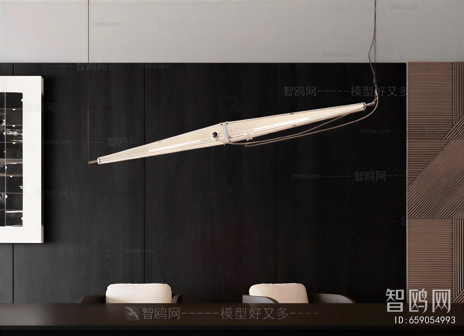 Modern Long Chandelier