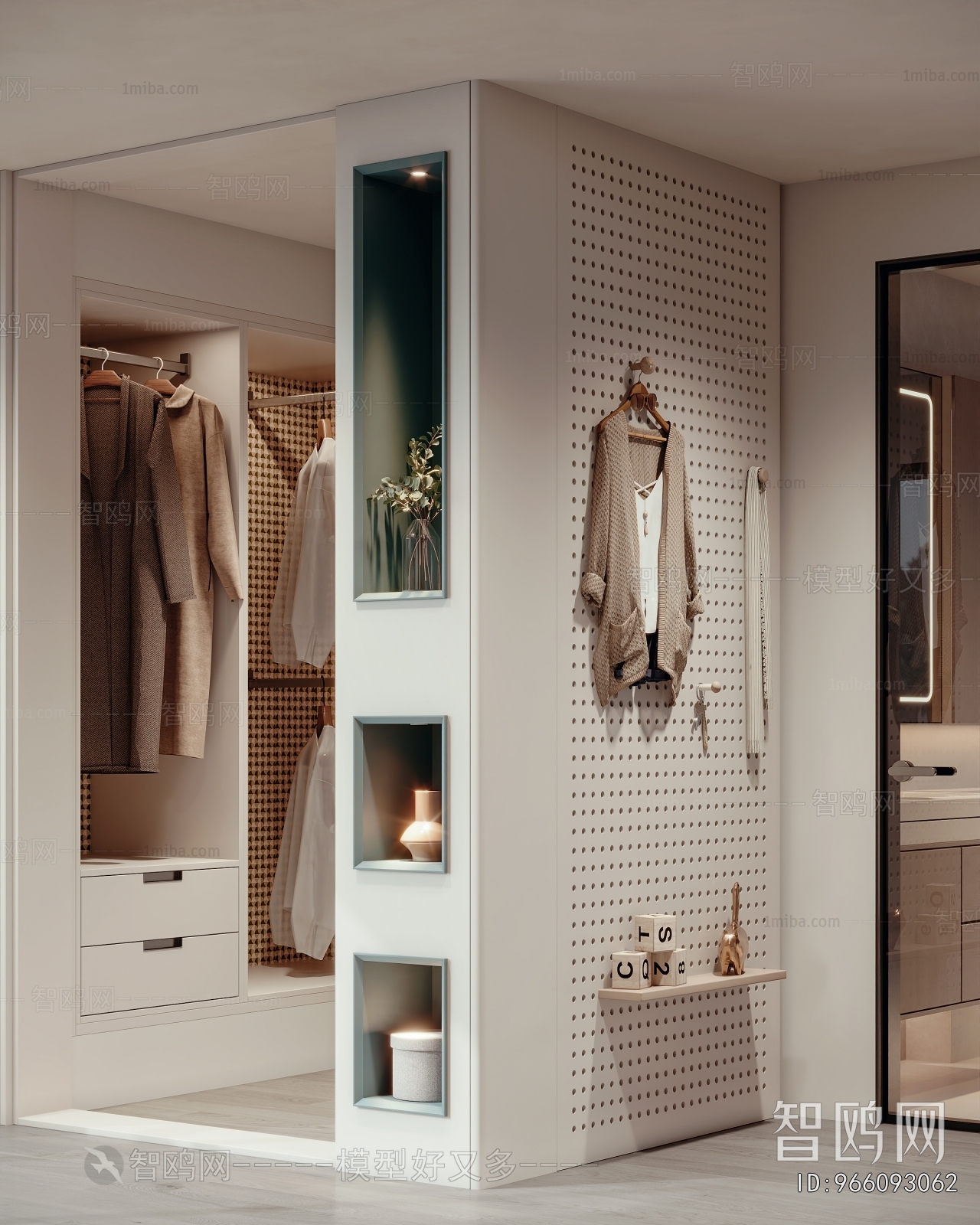 Modern Clothes Storage Area