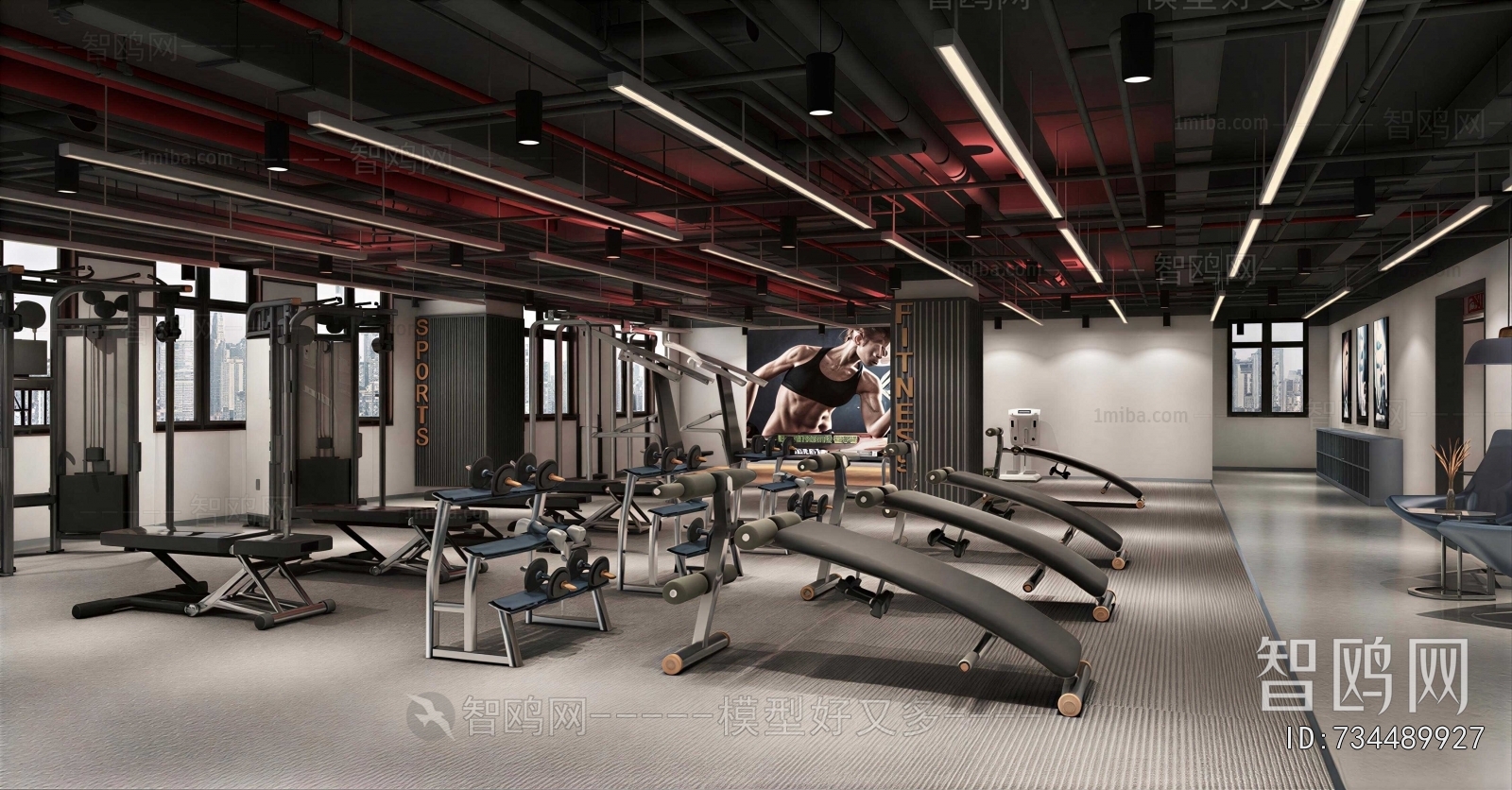 Industrial Style Gym