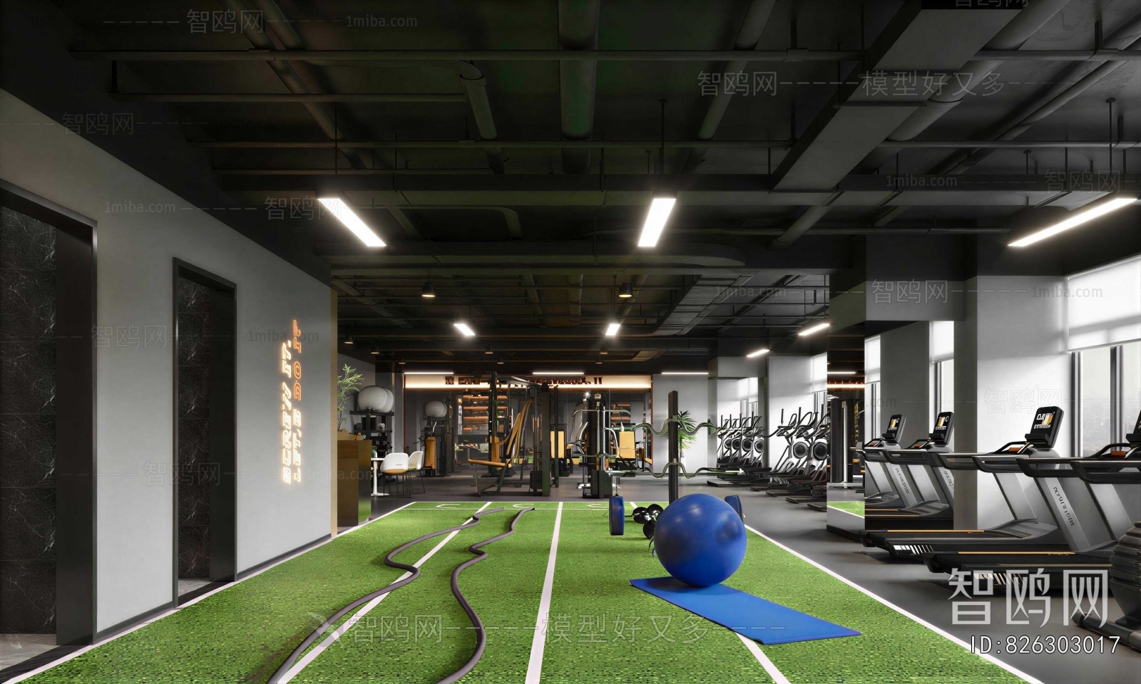 Industrial Style Gym