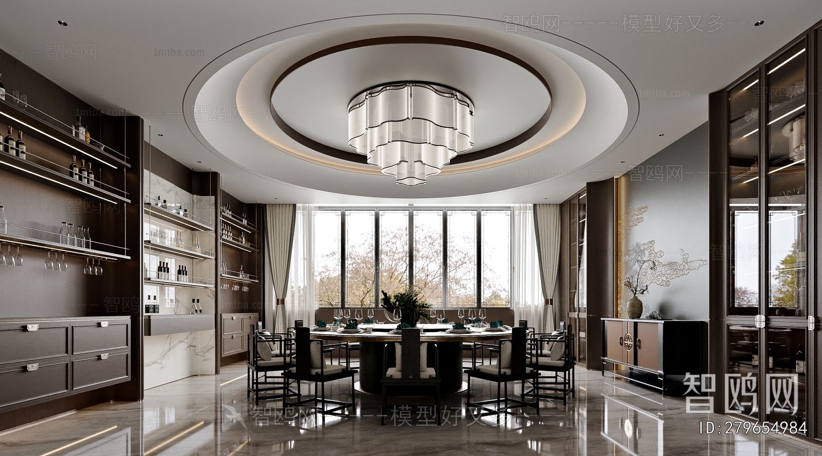New Chinese Style Dining Room