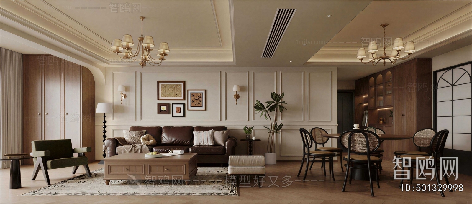American Style A Living Room