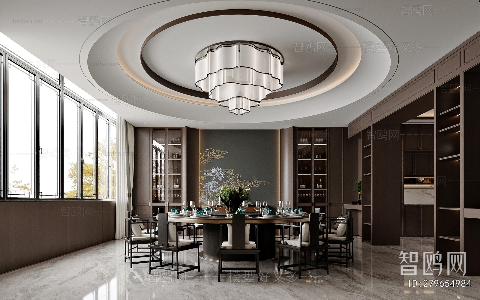 New Chinese Style Dining Room