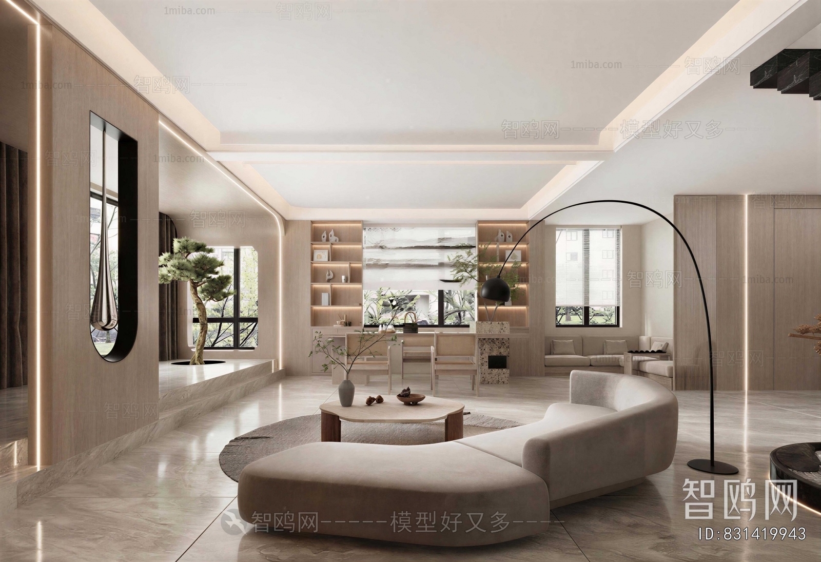 Wabi-sabi Style A Living Room