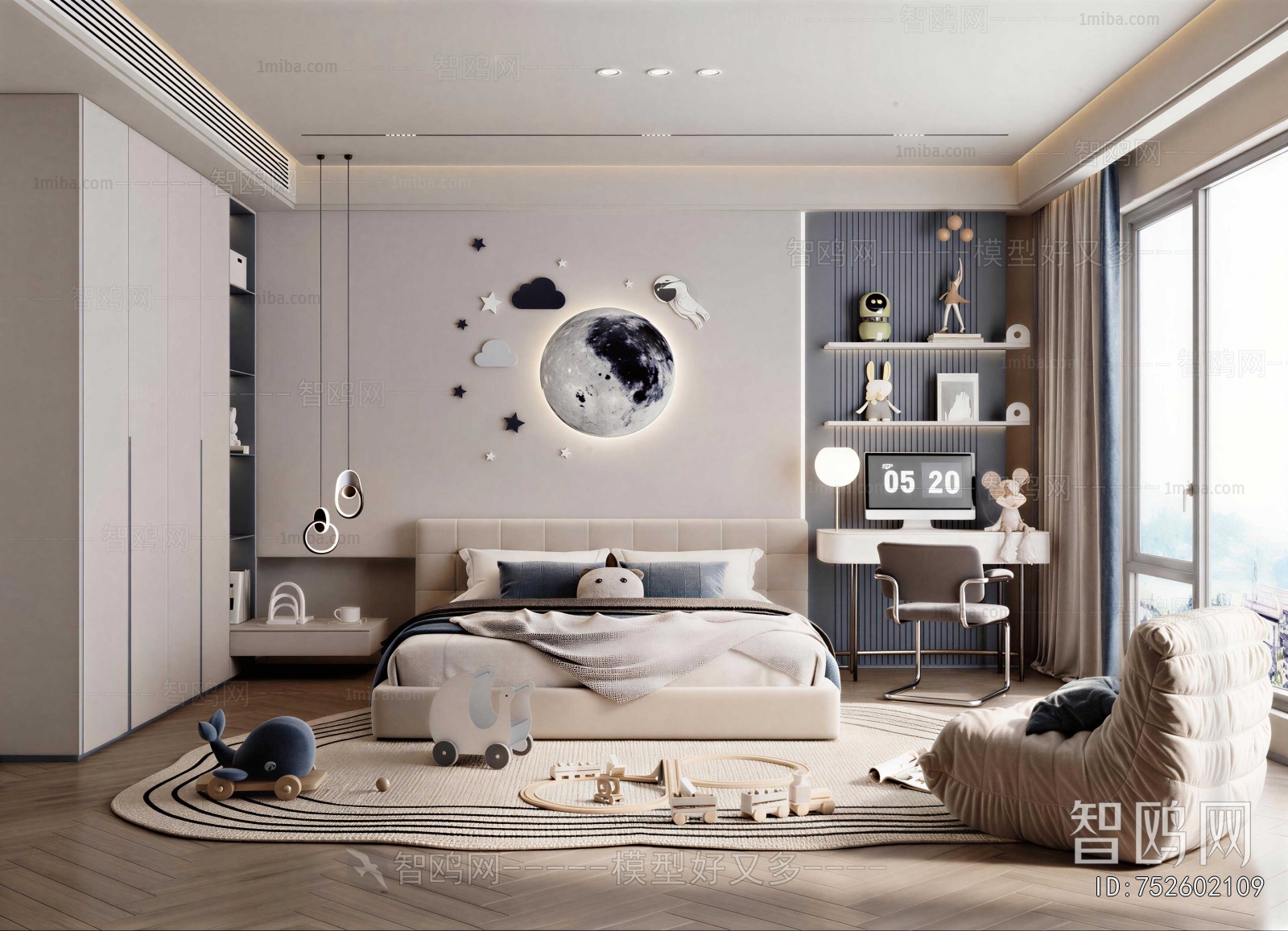 Modern Boy's Room And Son's Room