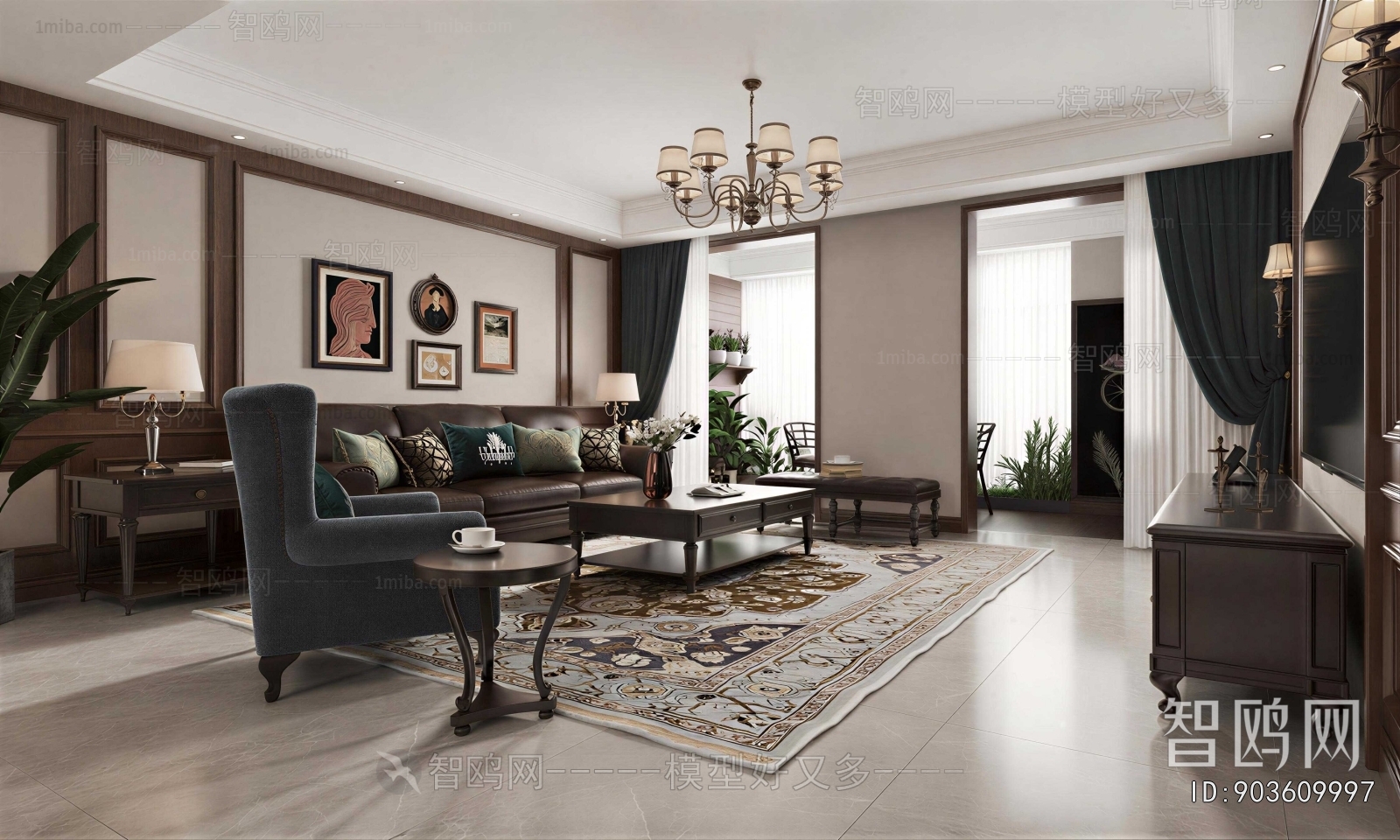 American Style A Living Room