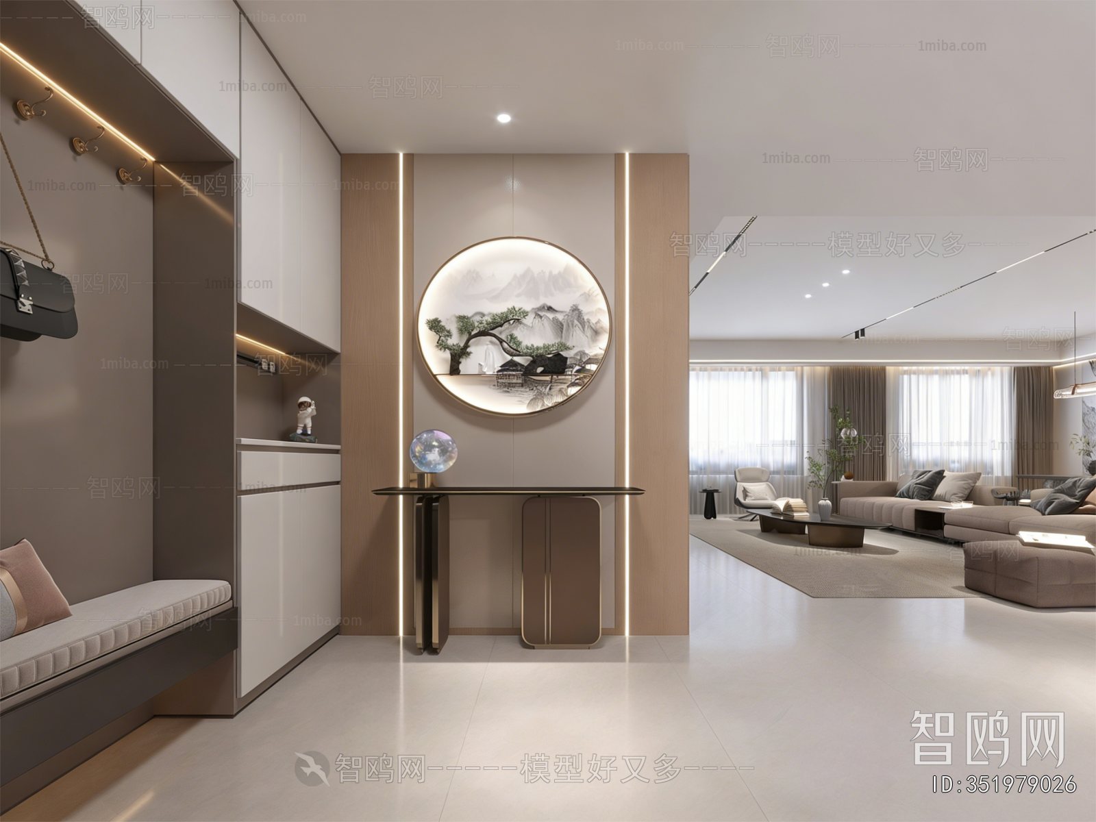 New Chinese Style Hallway