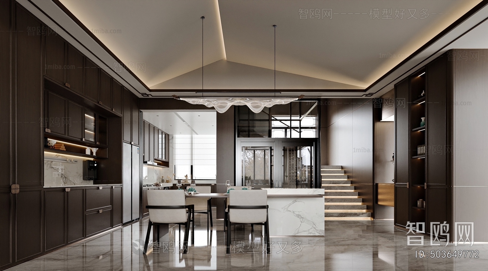 New Chinese Style Dining Room