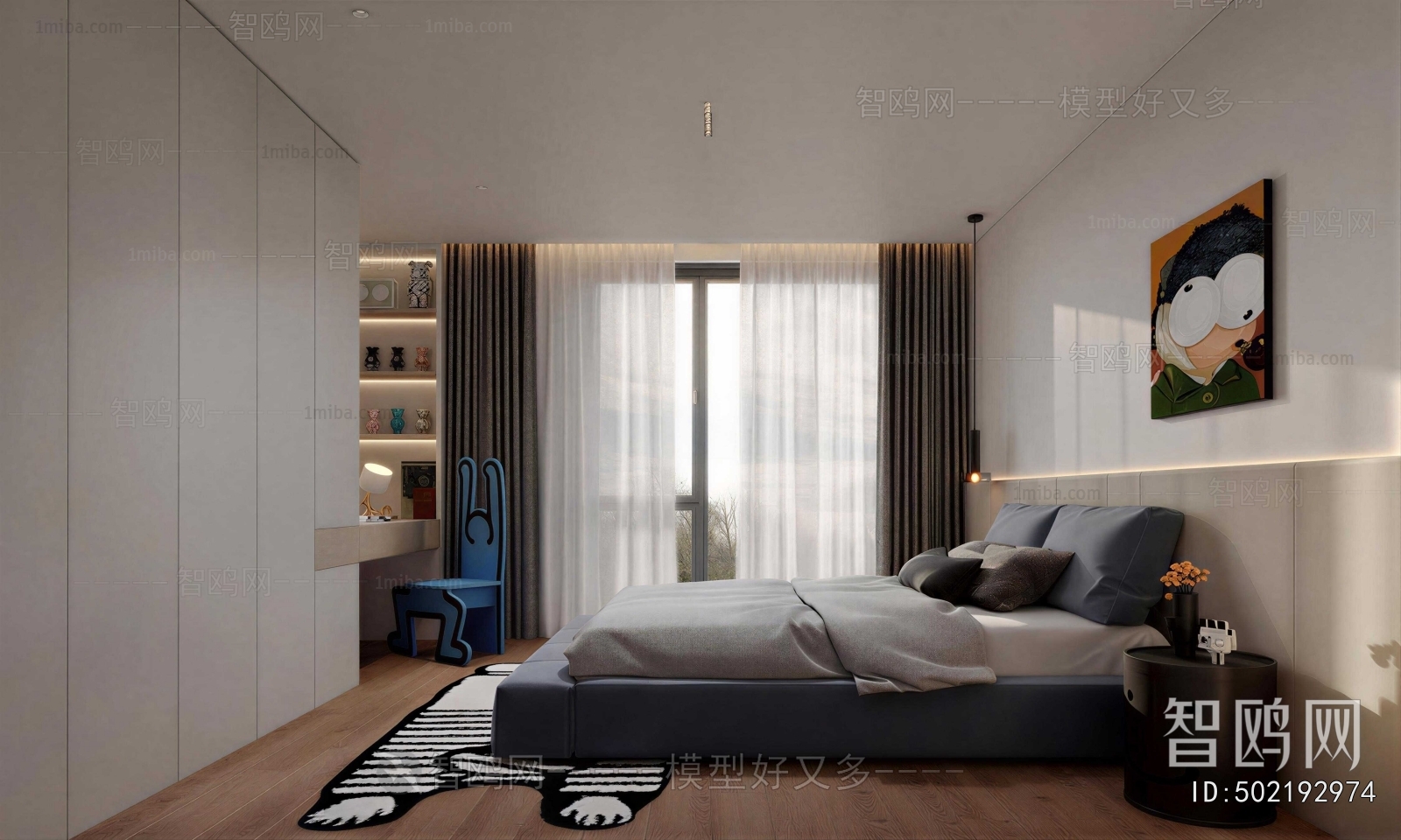 Modern Boy's Room And Son's Room