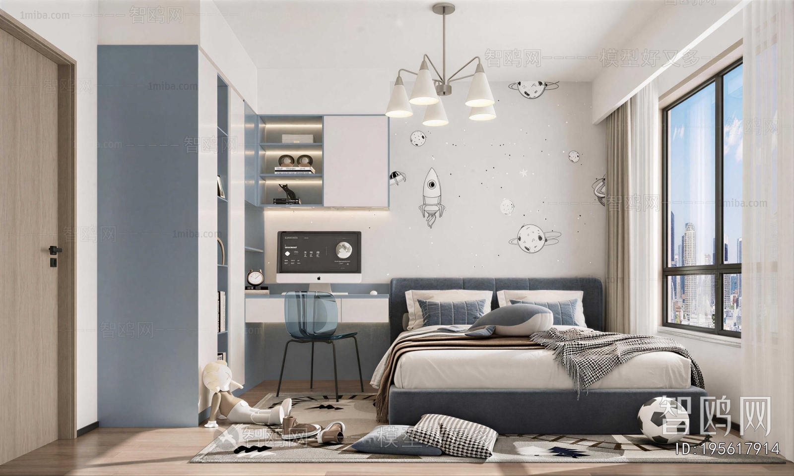 Modern Boy's Room And Son's Room
